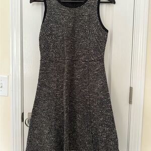 J. Crew Black and White Tweed Dress